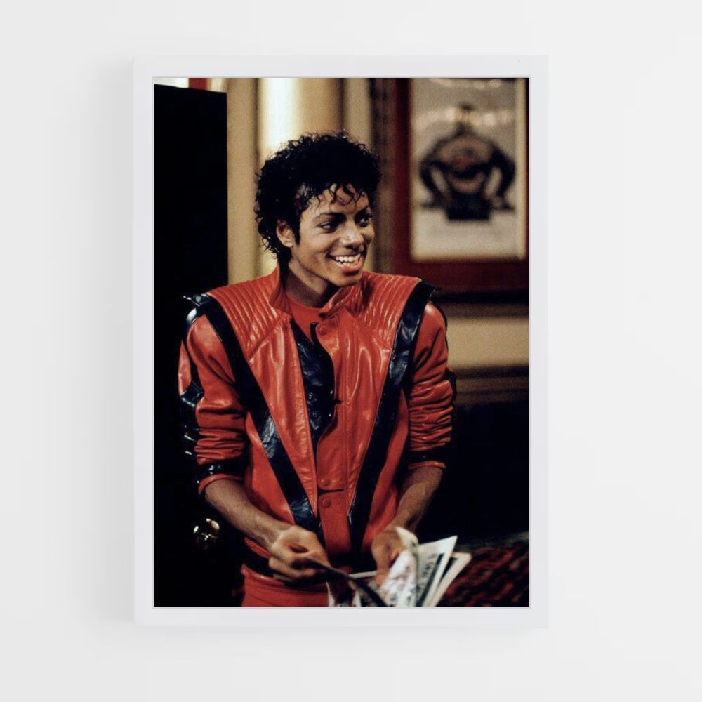 Affiche Michael Jackson Rood