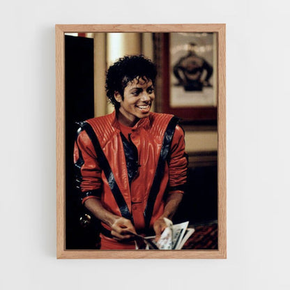 Affiche Michael Jackson Rood