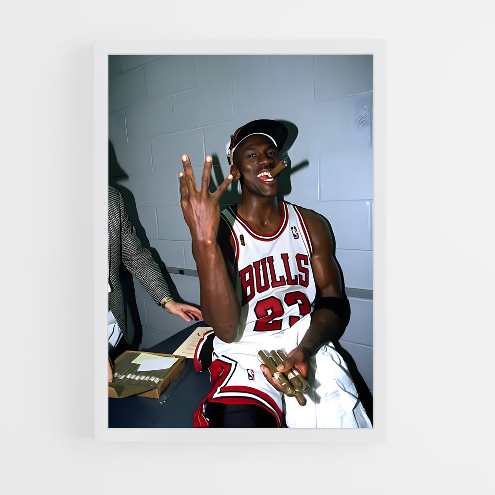 michael-jordan-4 cadre Blanc