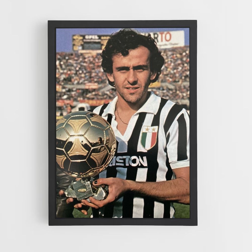 Affiche Michel Platini Gouden Bal