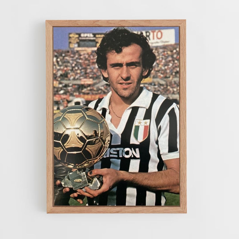 Affiche Michel Platini Gouden Bal