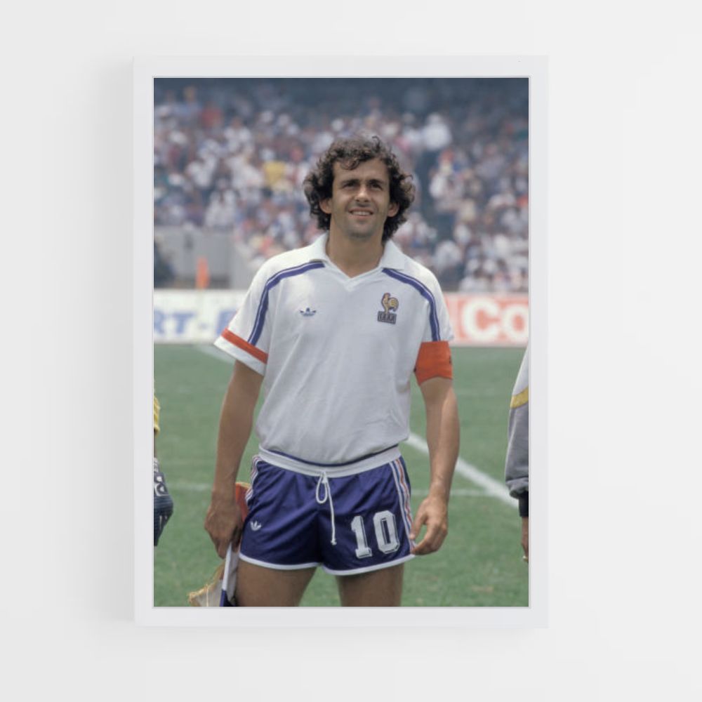 Affiche Michel Platini 10 Frankrijk