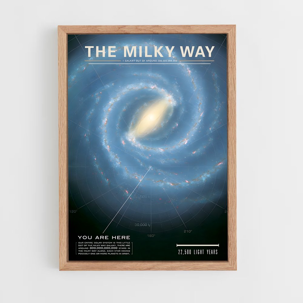 milky-way-3 cadre Bois clair