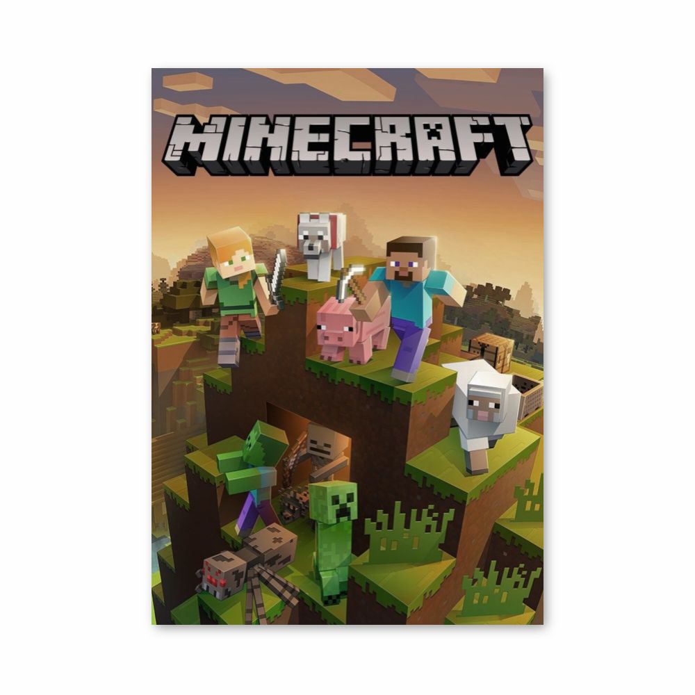 Poster Minecraft-avontuur