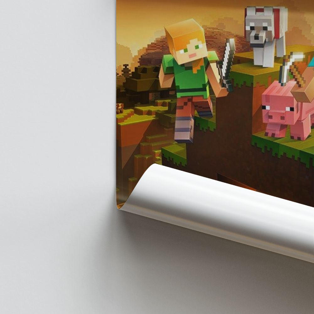 Poster Minecraft-avontuur