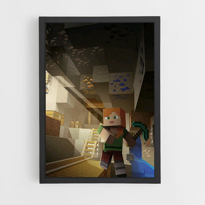 Poster Minecraft-mijnbouw