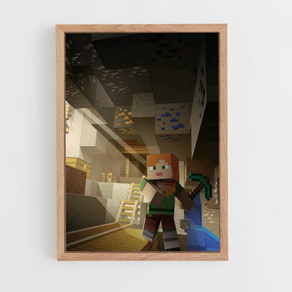 Poster Minecraft-mijnbouw