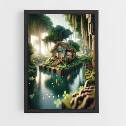 Minecraft Hut-poster