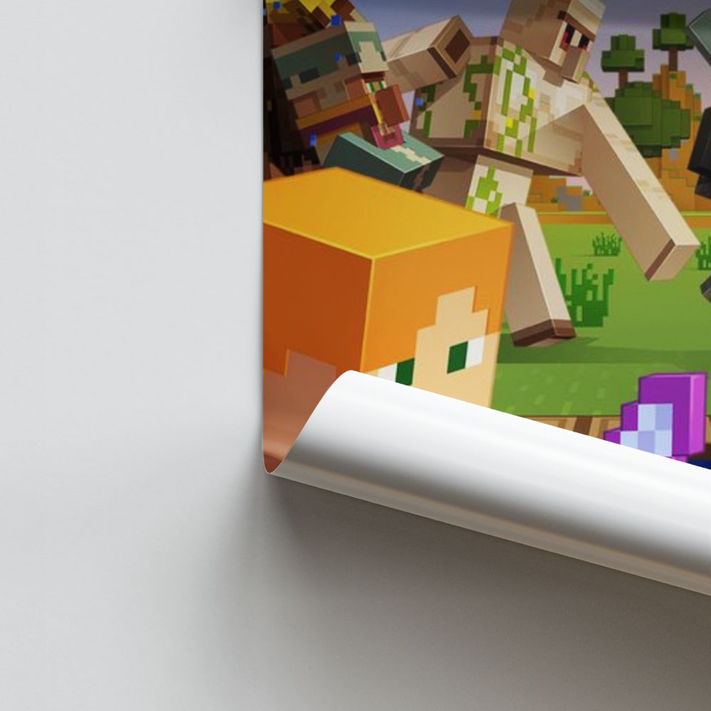 Poster Minecraft-gevecht