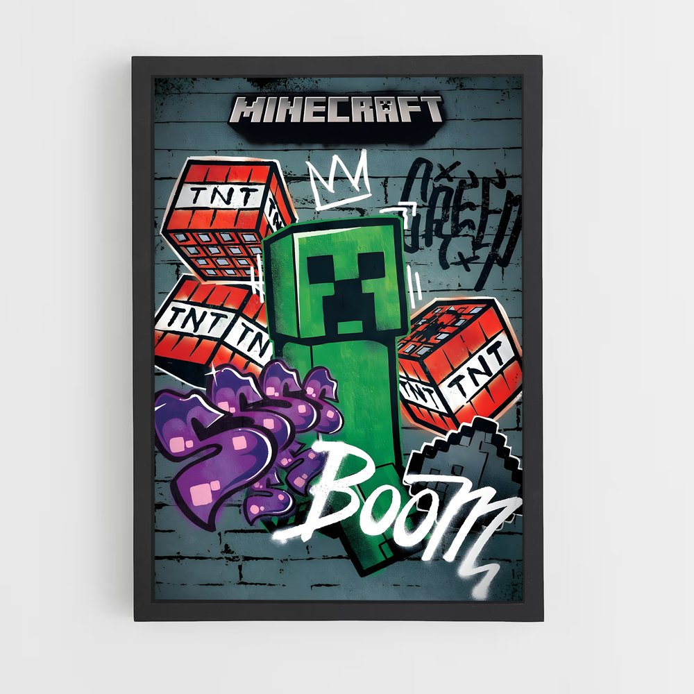 minecraft-3 cadre Noir