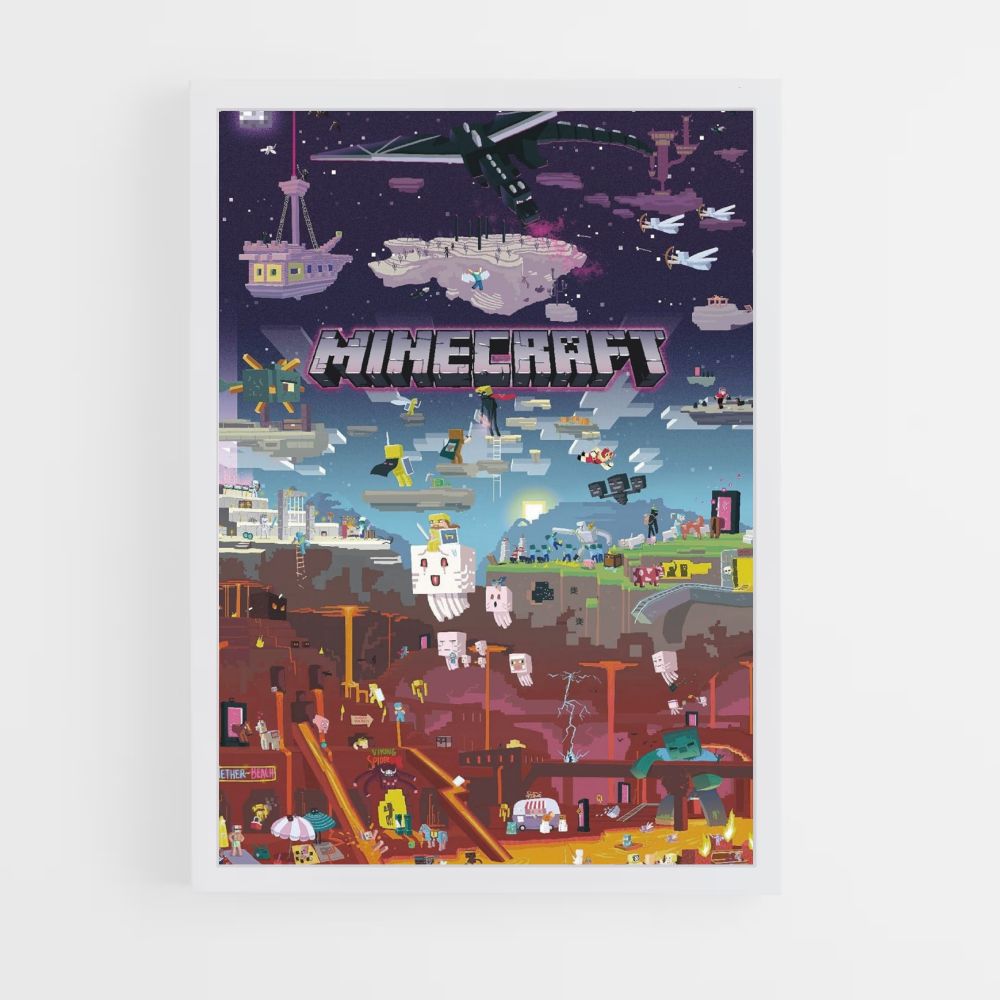 Poster Minecraft-spel