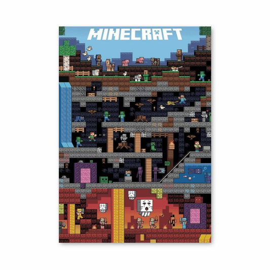 Poster Minecraft-wereld