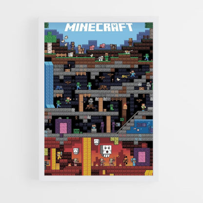 Poster Minecraft-wereld