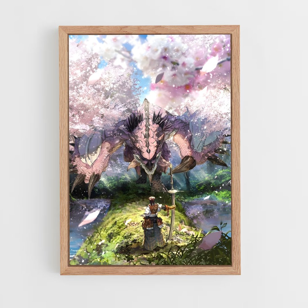 monster-hunter-4 cadre Bois clair