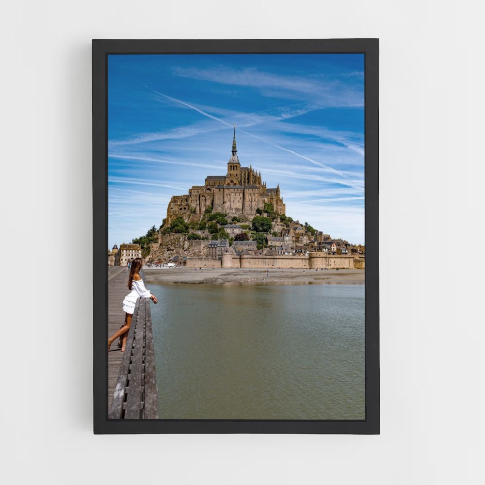 Affiche Bezoek Mont Saint Michel