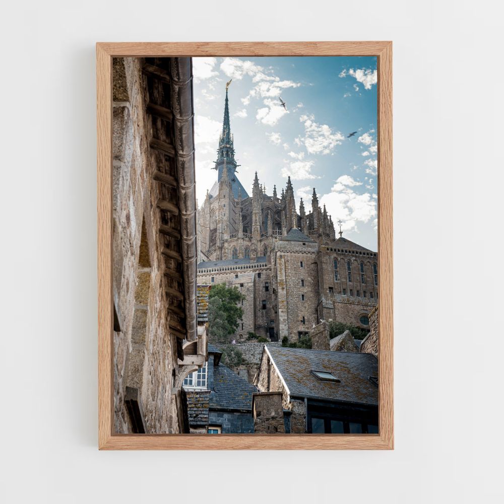 Mont Saint Michel kerkposter