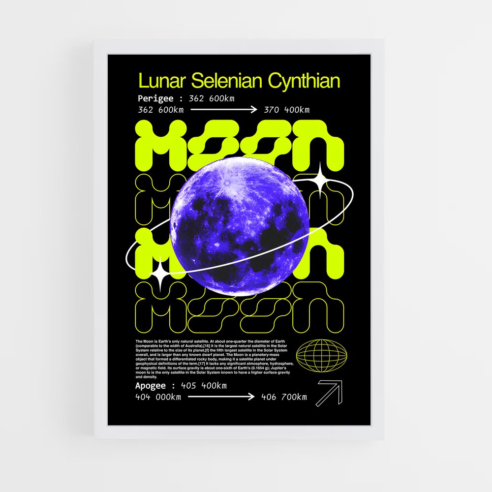 moon-3 cadre Blanc