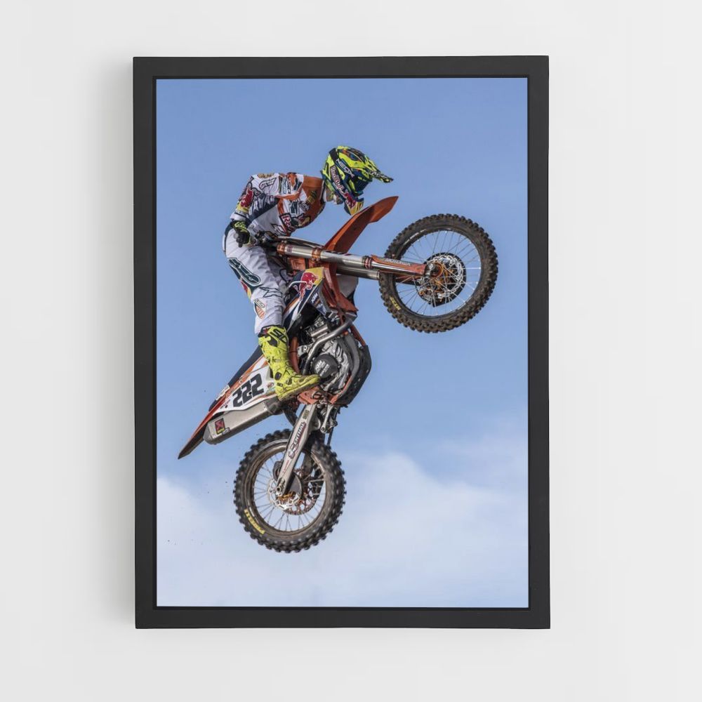 Poster motorfiets figuur