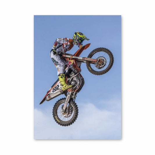 Poster motorfiets figuur