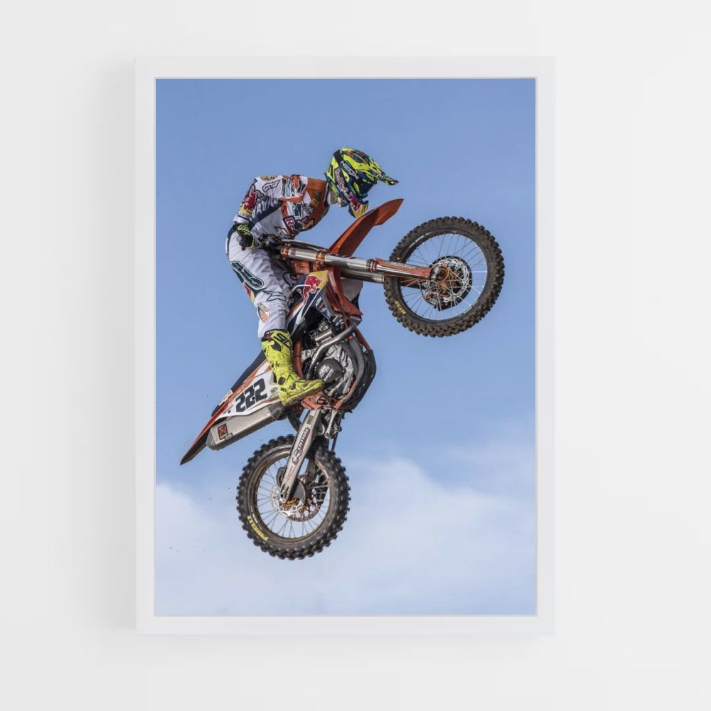 Poster motorfiets figuur