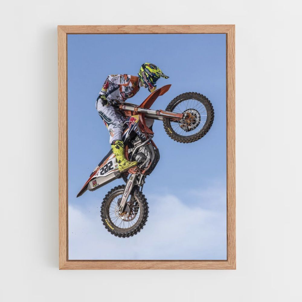 Poster motorfiets figuur