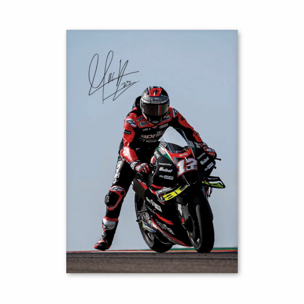 Poster Marc Marquez-handtekening