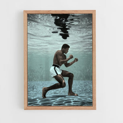 Poster Muhammad Ali-zwembad