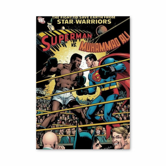 Poster Muhammad Ali versus Superman