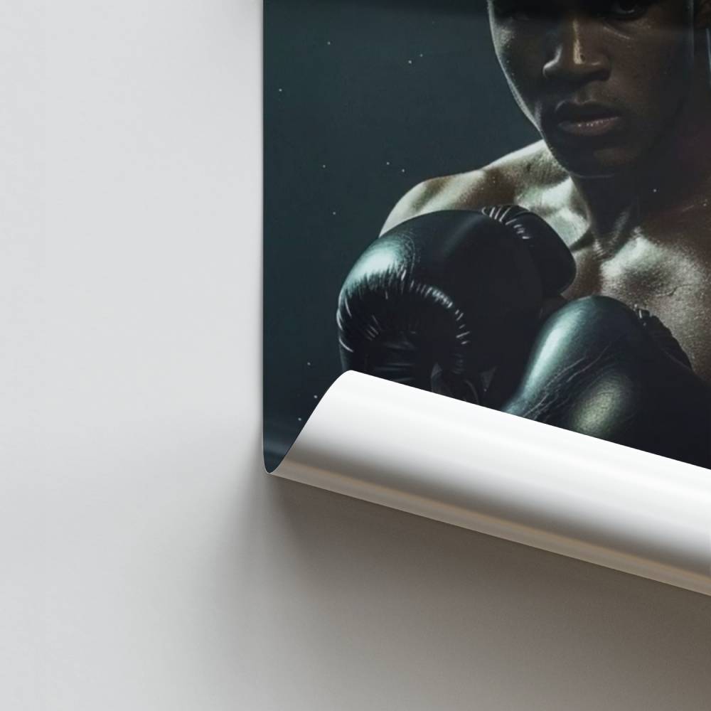Poster Muhammad Ali-handschoenen