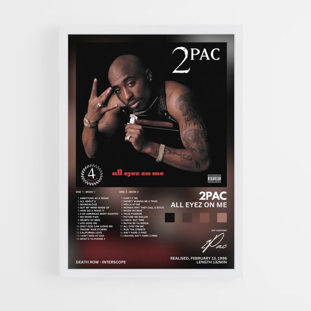 Poster 2Pac Alle ogen op mij