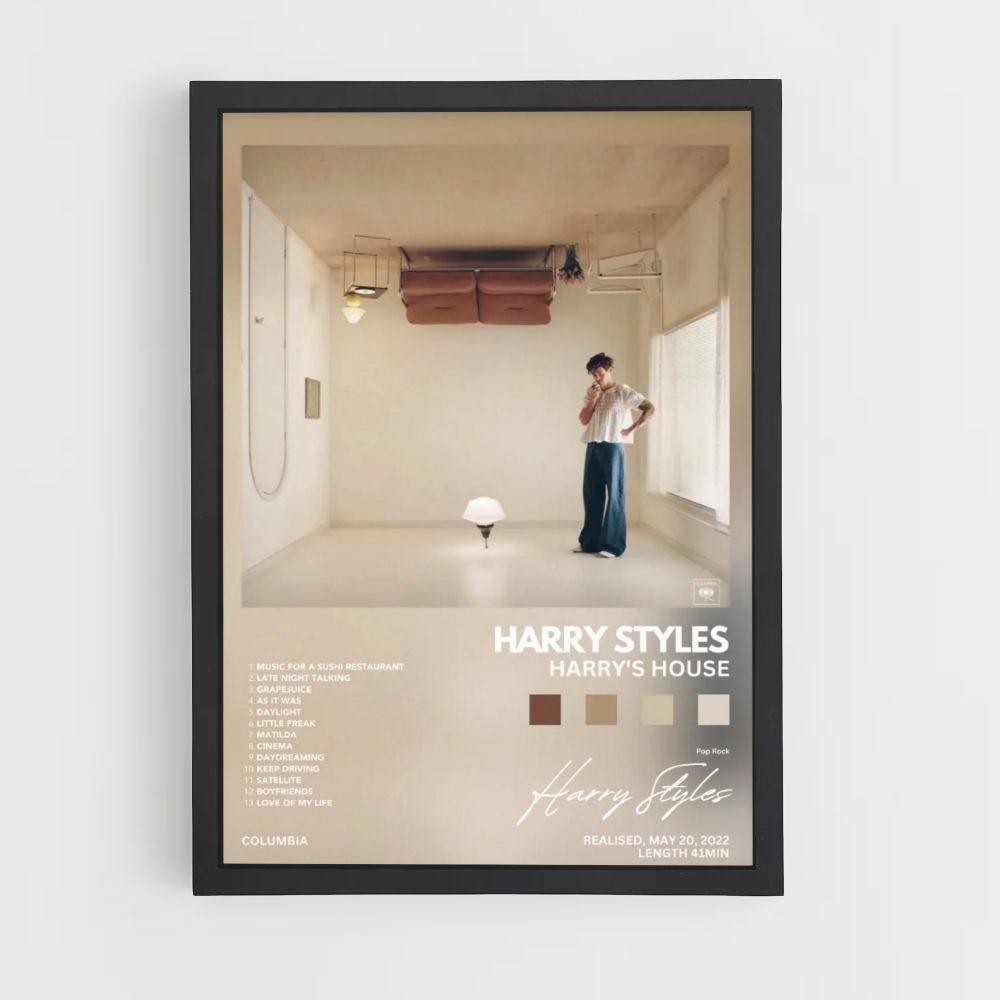 Poster Harry Styles Harry's huis