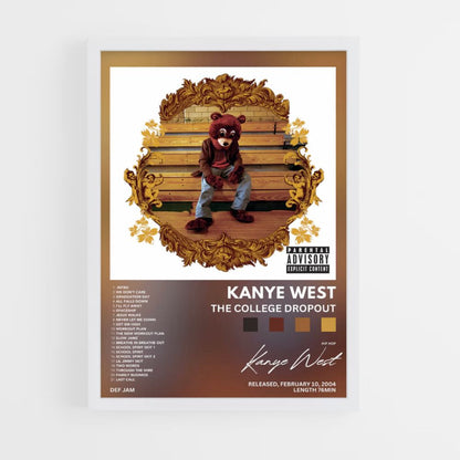 Poster Kanye West De schooluitval