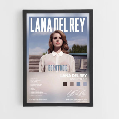 Poster Lana Del Rey geboren om te sterven