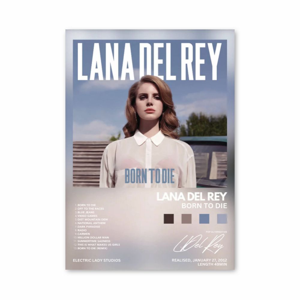 Poster Lana Del Rey geboren om te sterven