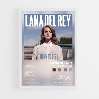 Poster Lana Del Rey geboren om te sterven