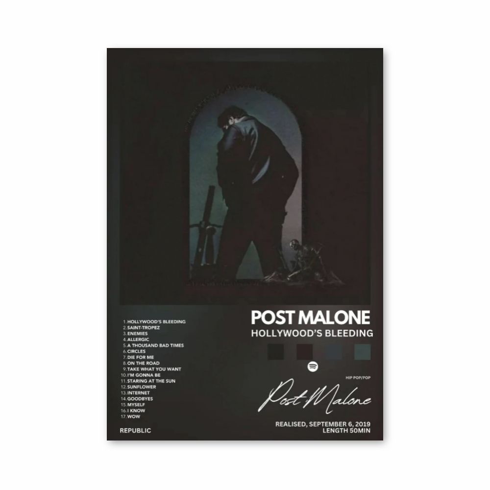 Poster Post Malone Hollywood's bloeding