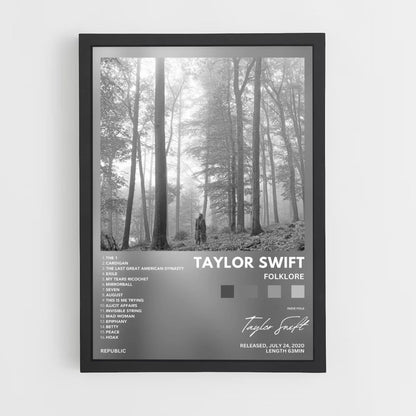 Affiche Taylor Swift-folklore