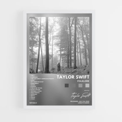 Affiche Taylor Swift-folklore