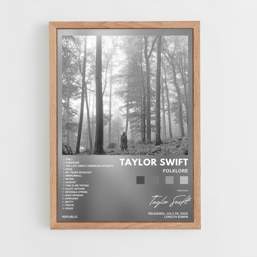 Affiche Taylor Swift-folklore