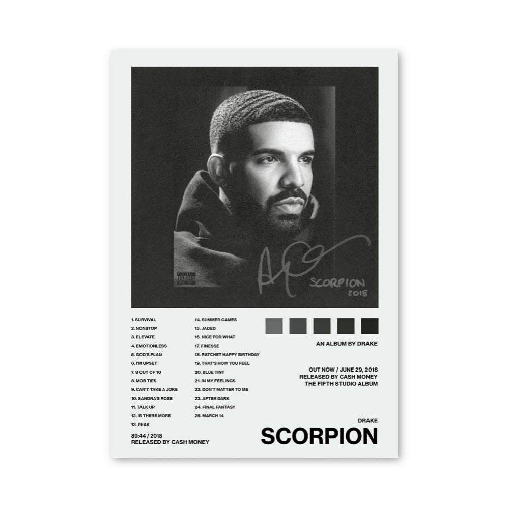 Poster Drake Schorpioen