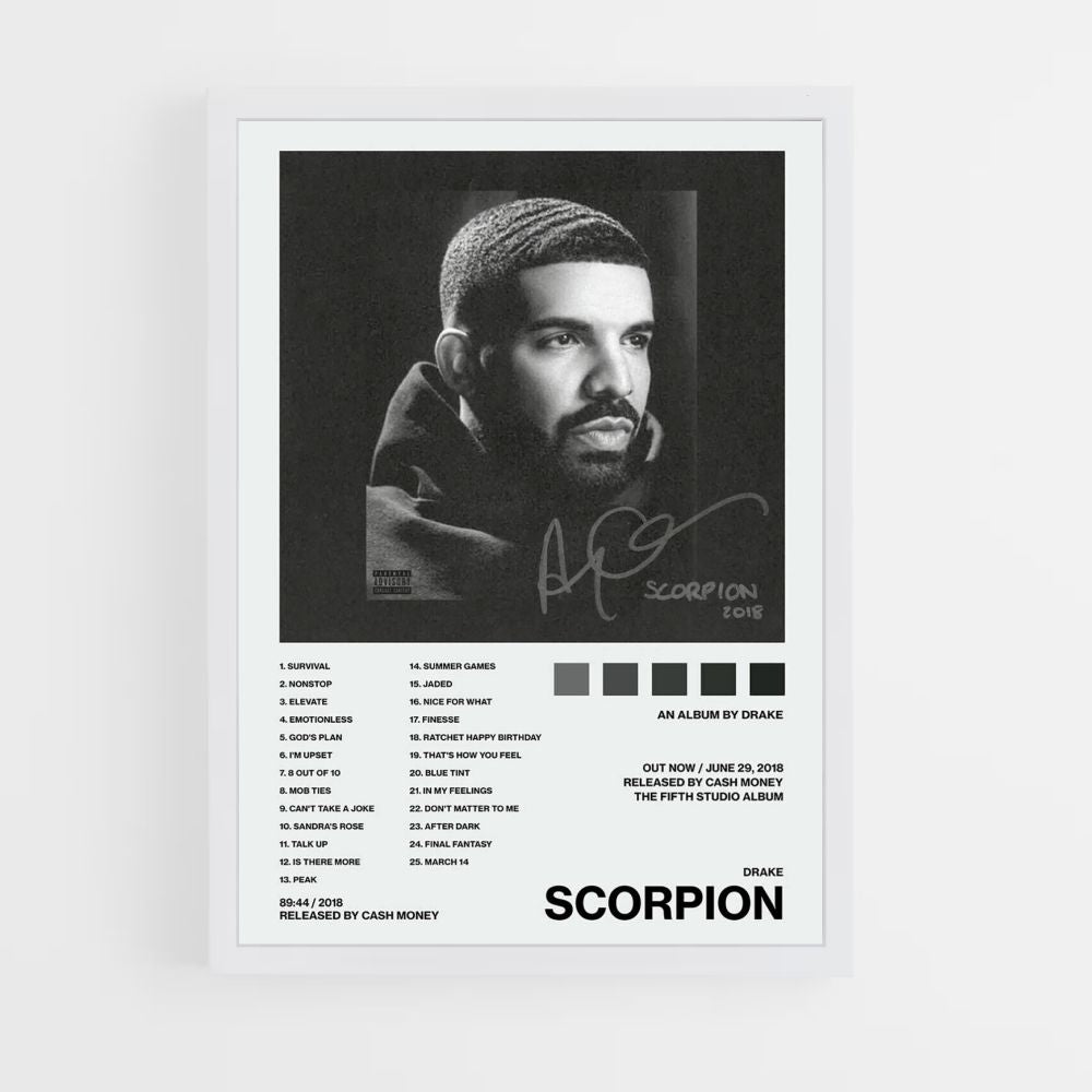 Poster Drake Schorpioen