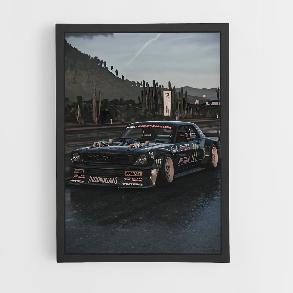 mustang-2 cadre Noir
