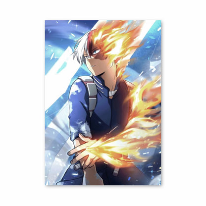 Mijn held Academia Fire Ice poster