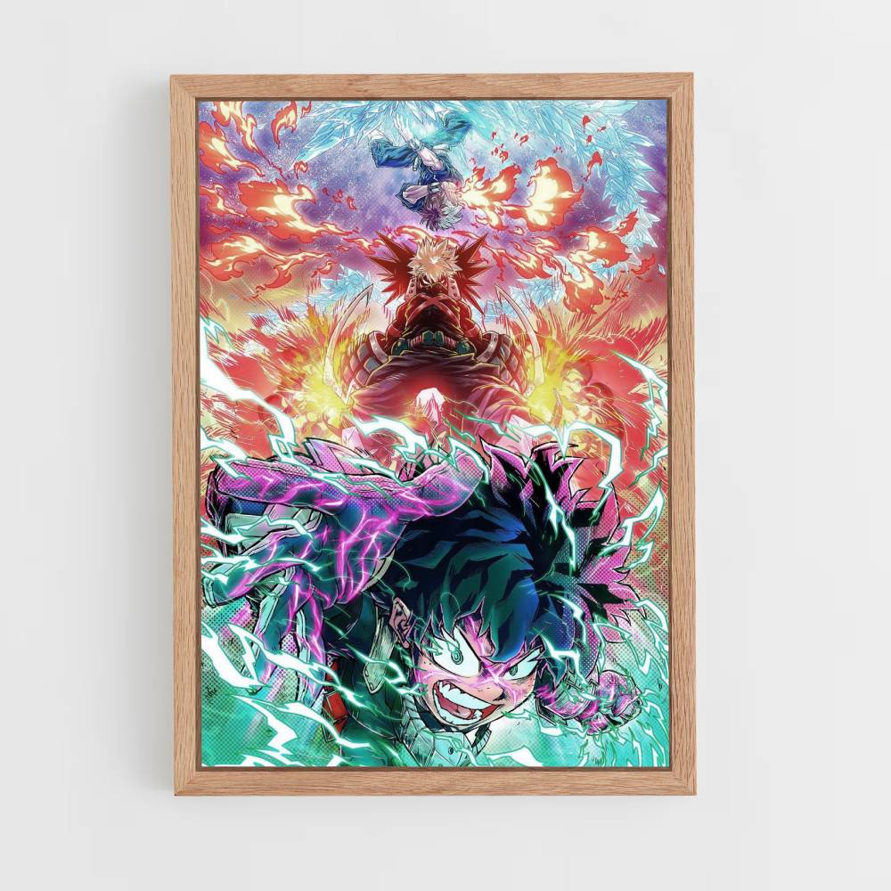 Poster Deku x Shoto x Bakugo