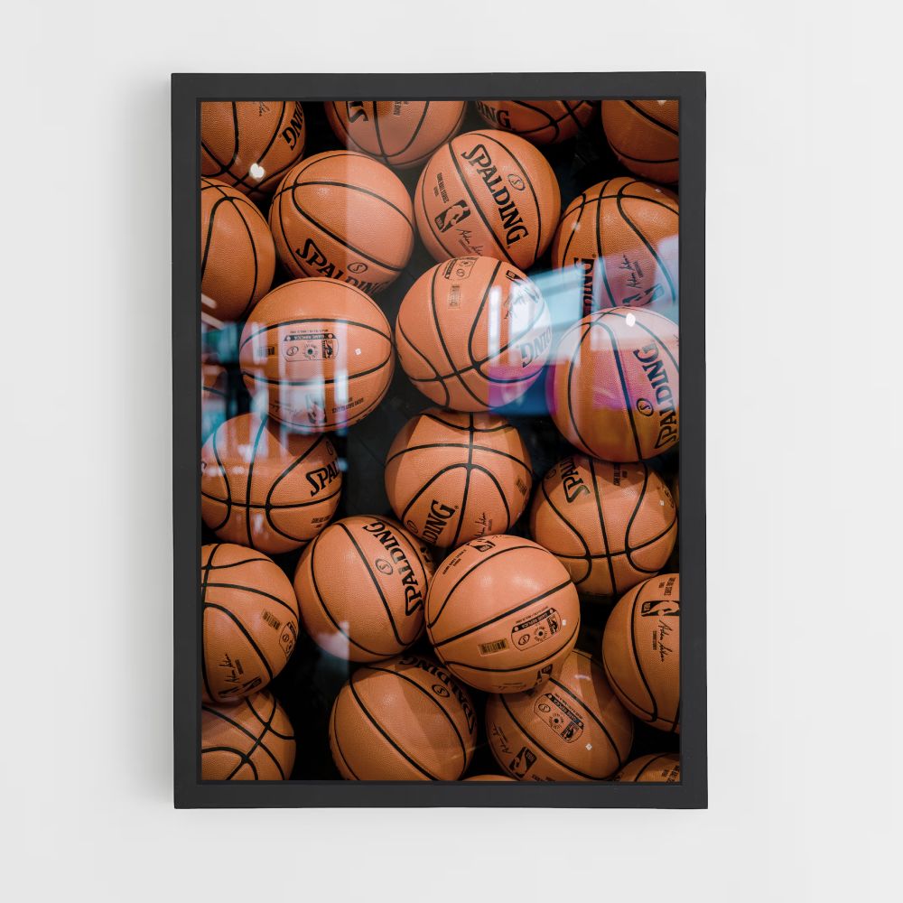 Affiche basketbalballen