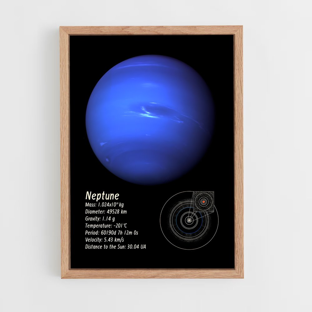 neptune-11 cadre Bois clair