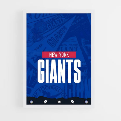 new-york-giants-13 cadre Blanc