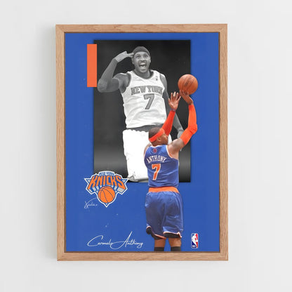 new-york-knicks-26 cadre Bois clair