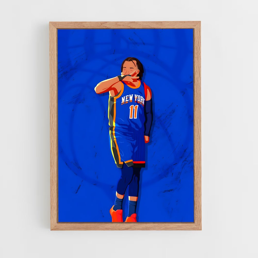 new-york-knicks-3 cadre Bois clair