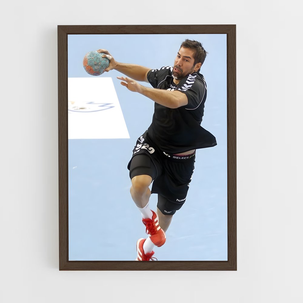 nikola-karabatic-2 cadre Bois foncé